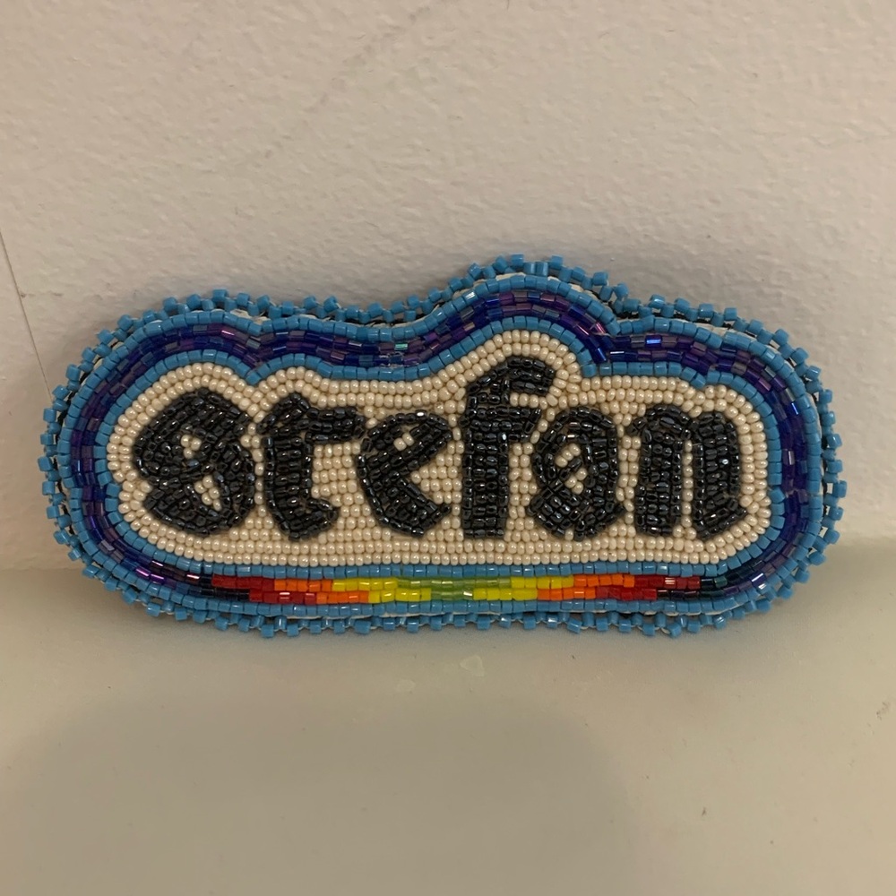 Colorful Beaded Name Patch